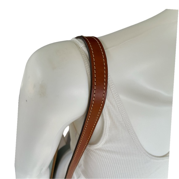 Dooney & Bourke Light Blue and Brown Shoulder Bag - Picture 3 of 11